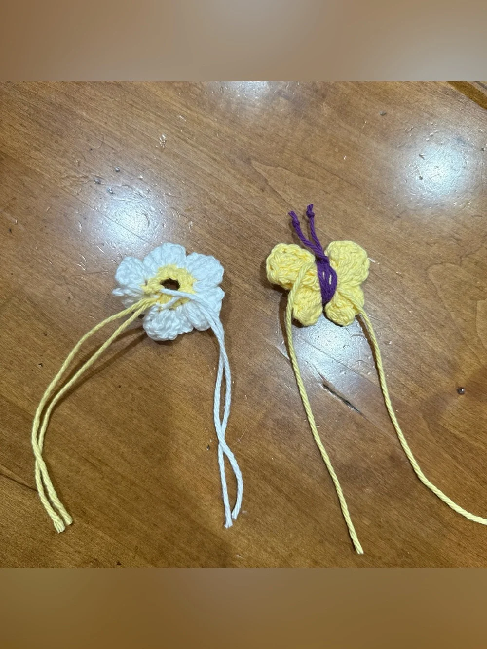 Brand New Hand Crochet Butterfly & Flower Embellishments For S-M Dog/Cat Collar